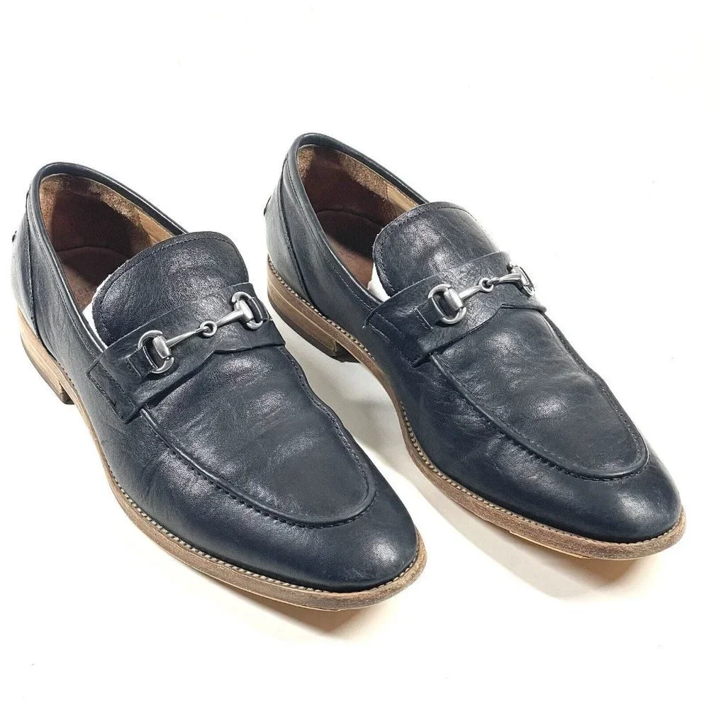 Warfield &‎ Grand 84902 Mark Horse Bit Apron Slip On Leather Loafer Shoes 10.5